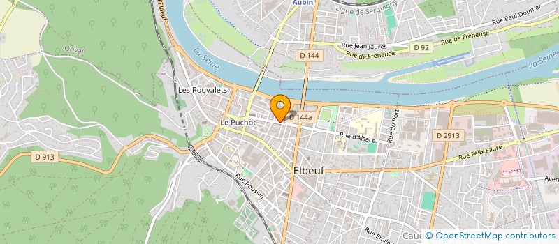 localisation de l'entreprise UNION COMMERCIA ARTISANA INDUSTRI ELBEUF  ELBEUF