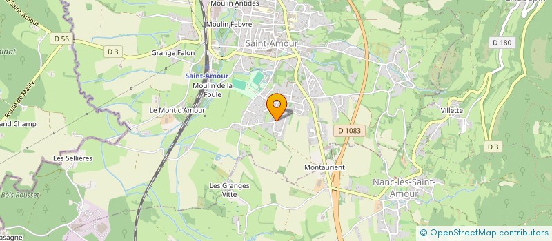 localisation de l'entreprise UNION COMMERCIALE, ARTISANALE ET INDUSTRIELLE DE SAINT AMOUR ET SA REGION  SAINT-AMOUR