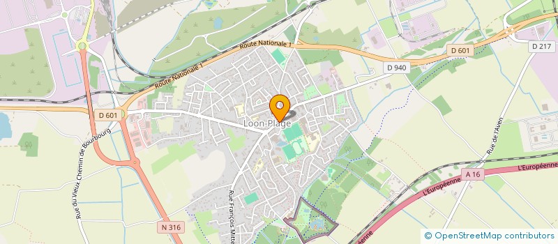 localisation de l'entreprise UNION COMMERCIALE ARTISANALE LOON-PLAGE ET ENVIRONS  LOON-PLAGE