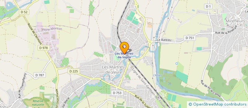 localisation de l'entreprise UNION COMMERCIALE ARTISANALE MARTRES DE VEYRE  LES MARTRES-DE-VEYRE