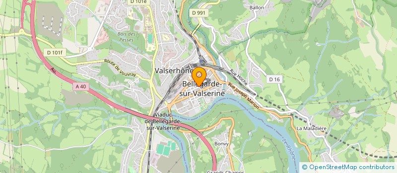 localisation de l'entreprise UNION COMMERCIALE BELLEGARDE à VALSERHONE