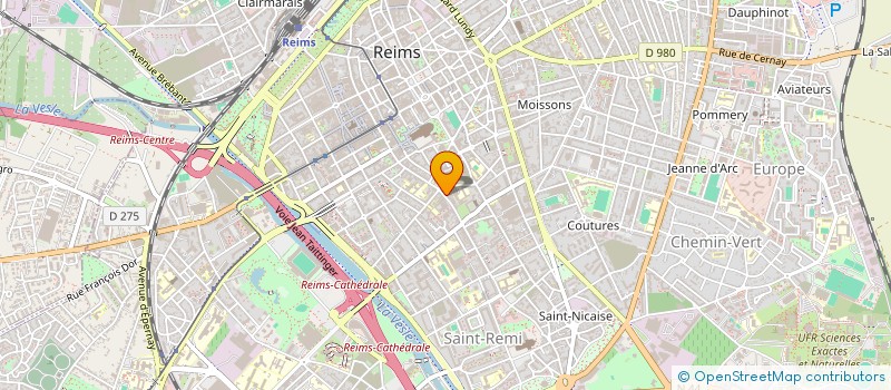 localisation de l'entreprise UNION COMMERCIALE CHANZY GAMBETTA  REIMS