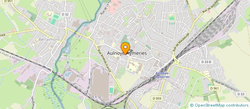 localisation de l'entreprise UNION COMMERCIALE D AULNOYE UC à AULNOYE-AYMERIES