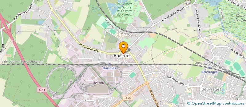 localisation de l'entreprise UNION COMMERCIALE ET ARTISANAL  RAISMES