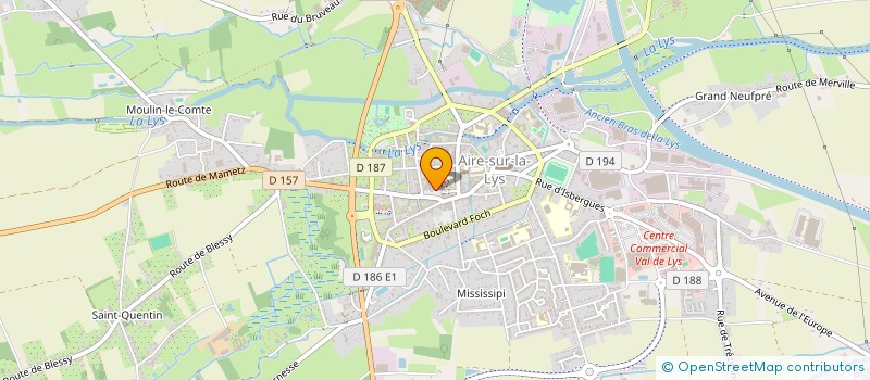 localisation de l'entreprise UNION COMMERCIALE ET ARTISANALE AIROISE  AIRE-SUR-LA-LYS