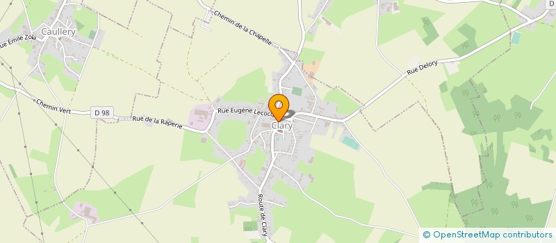 localisation de l'entreprise UNION COMMERCIALE ET ARTISANALE DE CLARY  CLARY