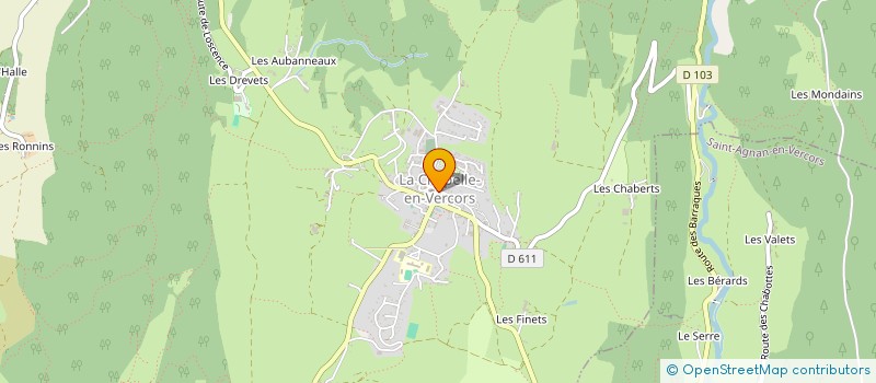 localisation de l'entreprise UNION COMMERCIALE ET ARTISANALE DU VERCORS à LA CHAPELLE-EN-VERCORS