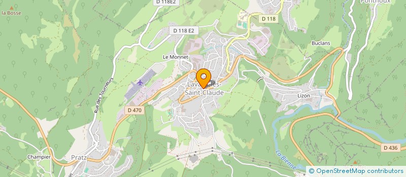 localisation de l'entreprise UNION COMMERCIALE ET ARTISANALE INDUSTRIELLE DE LAVANS- ST LUPICIN  LAVANS-LES-SAINT-CLAUDE