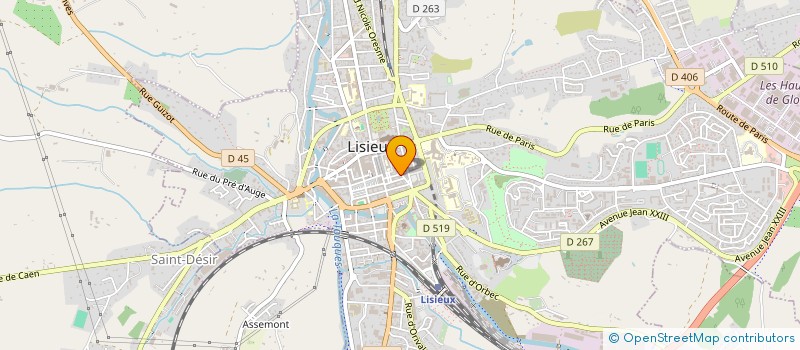 localisation de l'entreprise UNION COMMERCIALE ET INDUSTRIELLE  LISIEUX