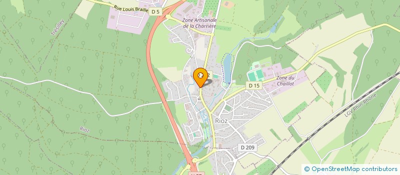 localisation de l'entreprise UNION COMMERCIALE INDUSTRIELLE ET ARTISANALE DE RIOZ  RIOZ