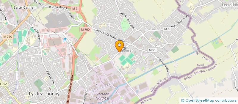 localisation de l'entreprise UNION COMMERCIALE LEERS VOTRE VILLAGE  LEERS