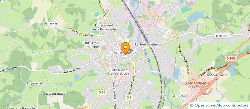 localisation de l'entreprise UNION COMMERCIALE SOUTERRAINE à LA SOUTERRAINE