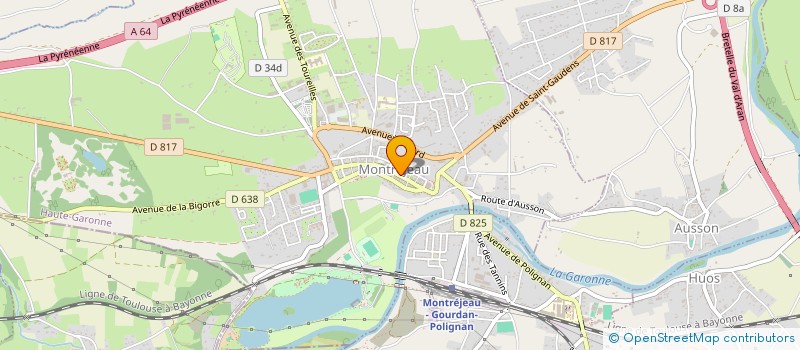 localisation de l'entreprise UNION COMMUNES FORESTIERES DU GRAND SUD  MONTREJEAU