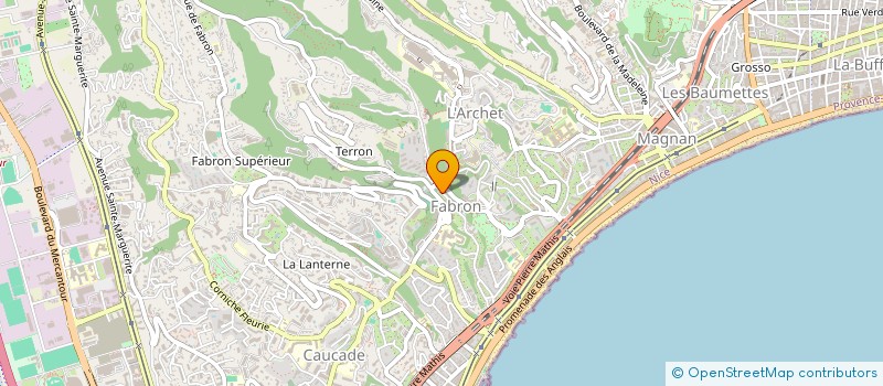 localisation de l'entreprise UNION COMPAGNONIQUE DES COMPAGNONS DU TOUR DE FRANCE DES DEVOIRS UNIS DES A M à NICE