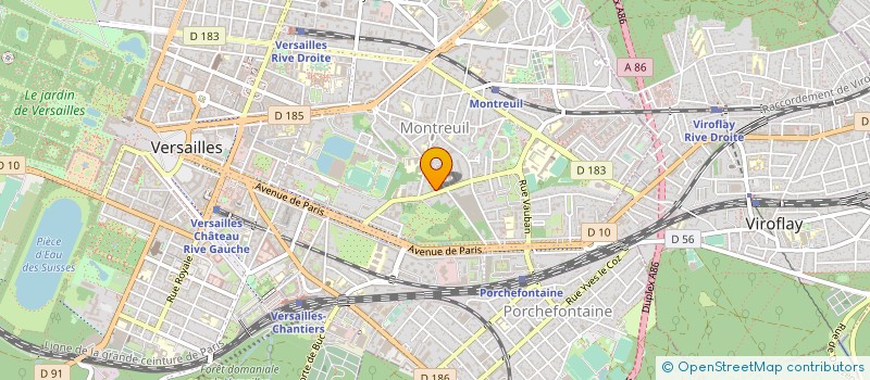 localisation de l'entreprise UNION COMPAGNONNIQ TOUR FR DEVOIRS UNIS à VERSAILLES