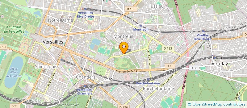 localisation de l'entreprise UNION COMPAGNONNIQUE à VERSAILLES