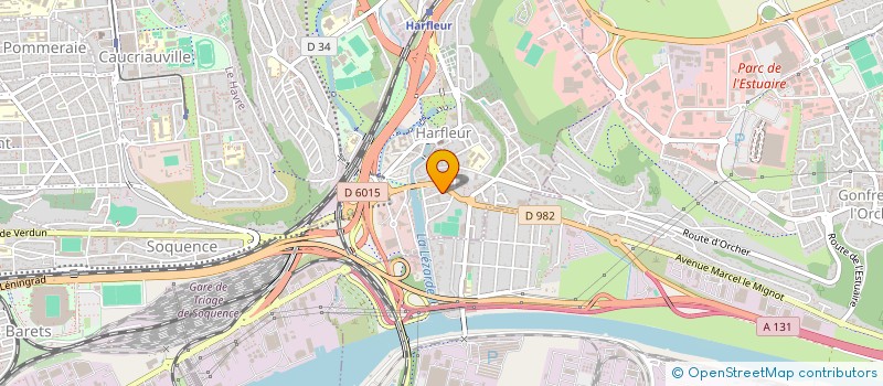 localisation de l'entreprise UNION COMPAGNONNIQUE DES COMPAGNONS DU TOUR DE FRANCE DES DEVOIRS UNIS SECTION LOCALE D'HARFLEUR  HARFLEUR