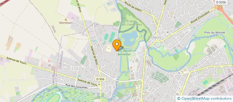 localisation de l'entreprise UNION COMPAGNONNIQUE DU TOUR DE FRANCE DES DEVOIRS UNIS à CHATEAUROUX