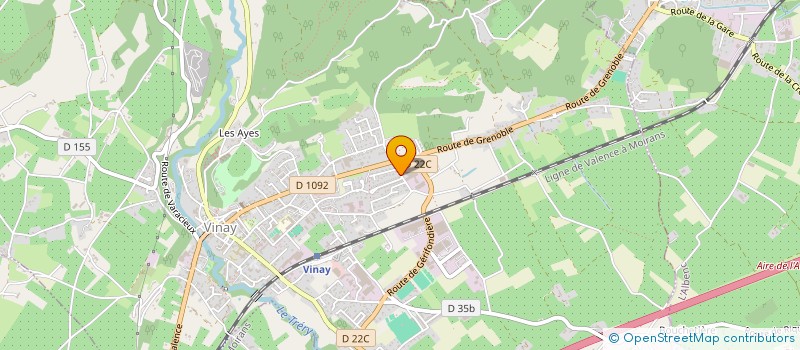 localisation de l'entreprise UNION COOP AGRIC NOIX CERNEAUX  VINAY