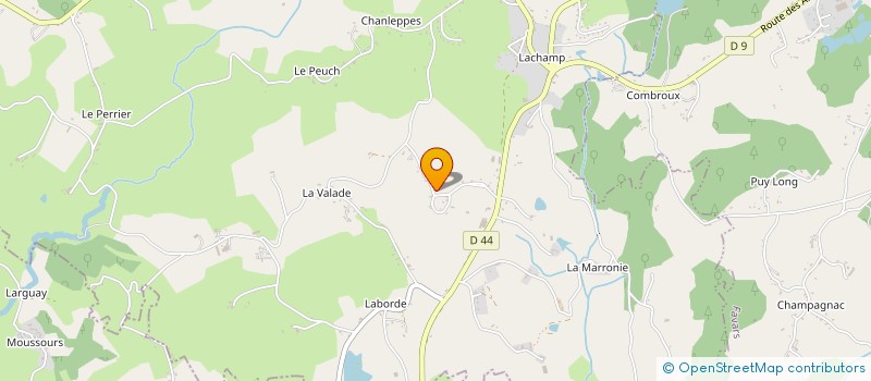 localisation de l'entreprise UNION COOP AGRIC SOC FRANC EXP LIM BLOND  SAINT-GERMAIN-LES-VERGNES