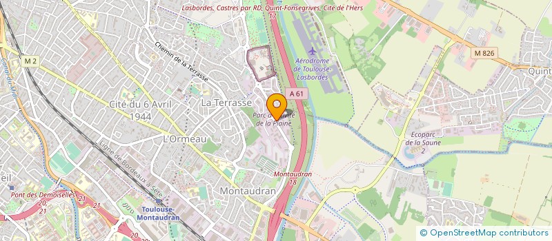 localisation de l'entreprise UNION COOP AGRICOLE STOCK SUD OUEST à TOULOUSE