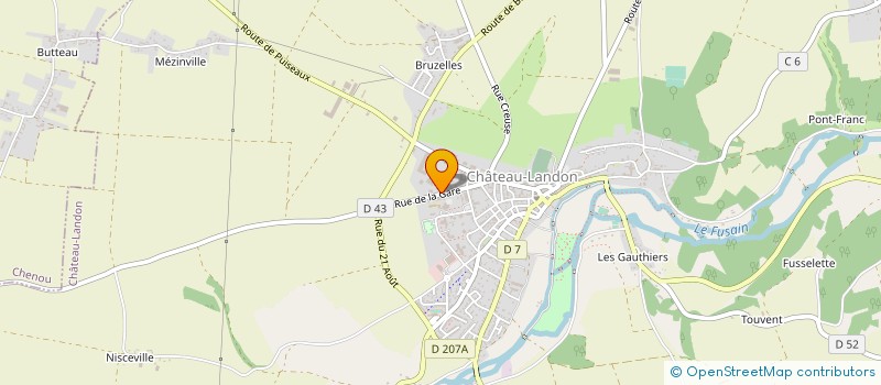 localisation de l'entreprise UNION COOP AGRICOLE SUD SEINE ET MARNE  CHATEAU-LANDON