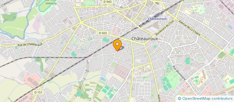 localisation de l'entreprise UNION COOPERATEURS DES P T T à CHATEAUROUX