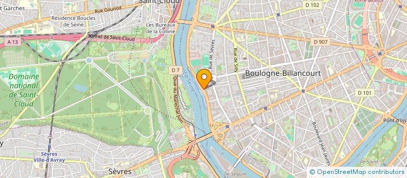localisation de l'entreprise UNION COOPERATIVE DES SUPERMARCHES à BOULOGNE-BILLANCOURT