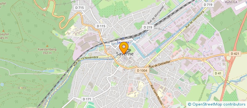 localisation de l'entreprise UNION CORPORATIONS ARTISANALES à SAVERNE