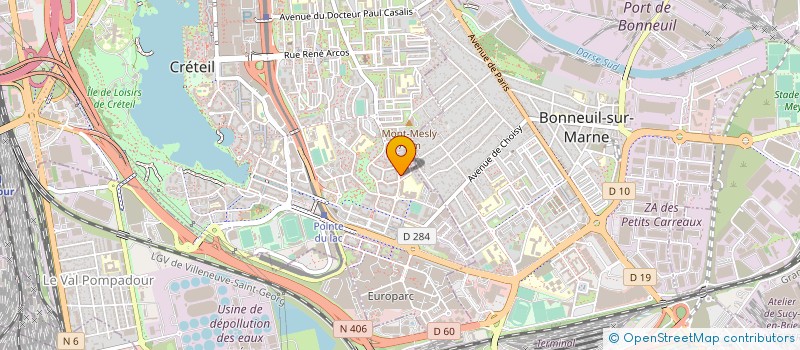 localisation de l'entreprise UNION COSMOPOLITE ASSOCIATION  CRETEIL