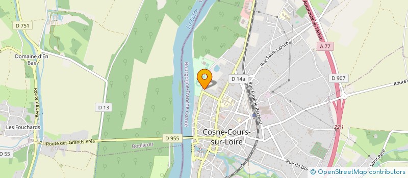 localisation de l'entreprise UNION COSNOISE SPORTIVE DE KENDO à COSNE-COURS-SUR-LOIRE