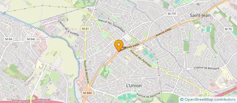 localisation de l'entreprise UNION COURTAGE à L'UNION