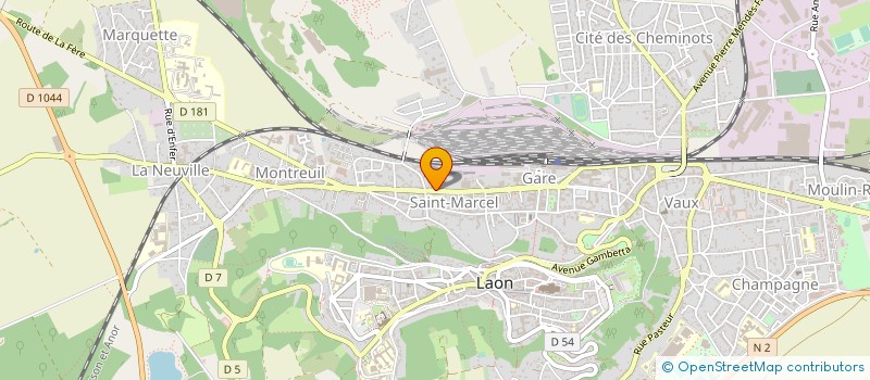 localisation de l'entreprise UNION CREDIT FAM IMMO AISNE à LAON