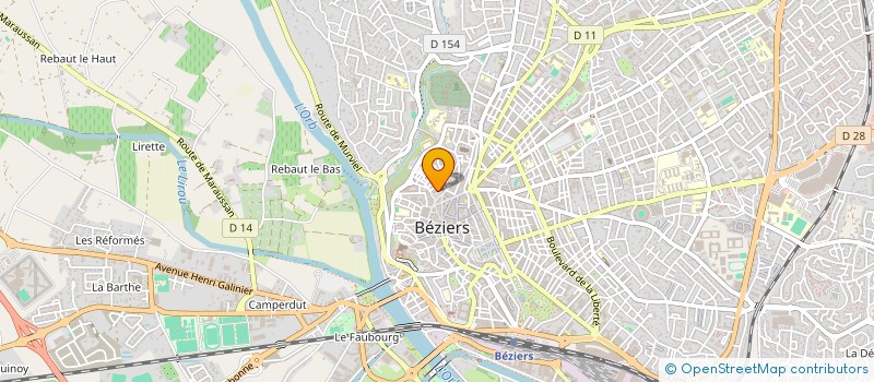 localisation de l'entreprise UNION CREDITS EQUIPEMENT BATIMENT à BEZIERS