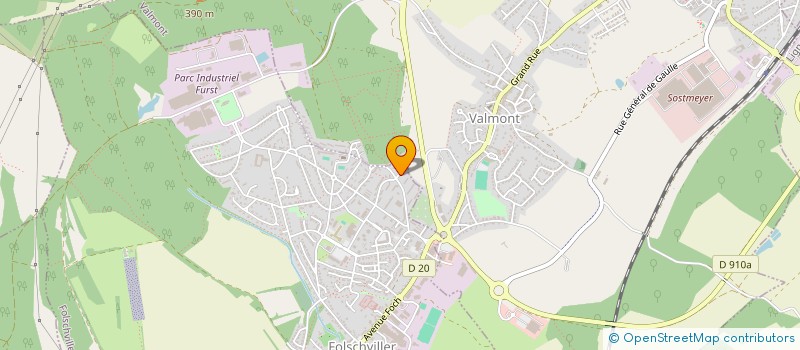 localisation de l'entreprise UNION CREPIS SARL à FOLSCHVILLER