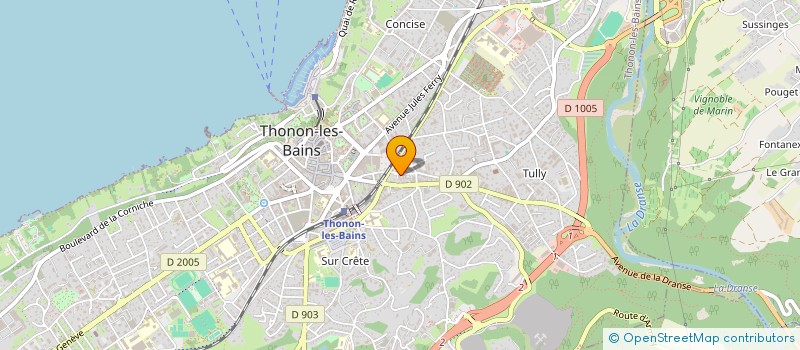 localisation de l'entreprise UNION CULTURELLE DES TRAVAILLEURS TURCS à THONON-LES-BAINS