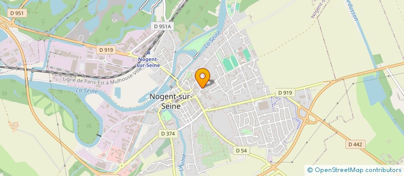 localisation de l'entreprise UNION CULTURELLE ET SPORTIVE NOGENTAISE  NOGENT-SUR-SEINE