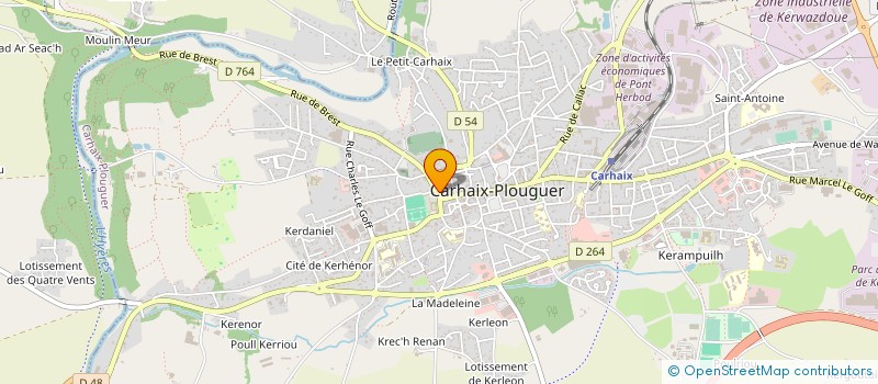 localisation de l'entreprise UNION CYCLISTE CARHAISIENNE à CARHAIX-PLOUGUER