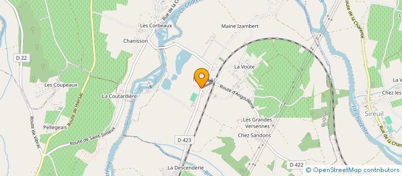 localisation de l'entreprise UNION CYCLISTE CASTELNOVIENNE à CHATEAUNEUF-SUR-CHARENTE