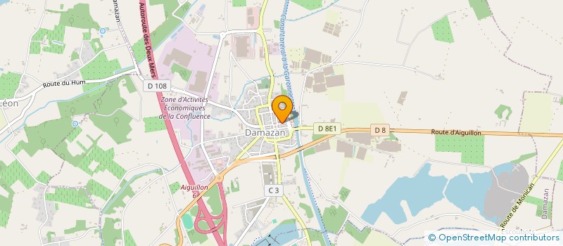 localisation de l'entreprise UNION CYCLISTE DAMAZAN  DAMAZAN