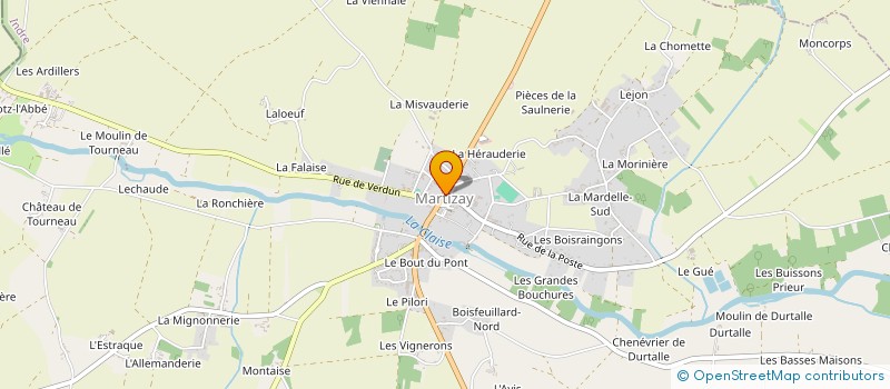 localisation de l'entreprise UNION CYCLISTE DE MARTIZAY à MARTIZAY