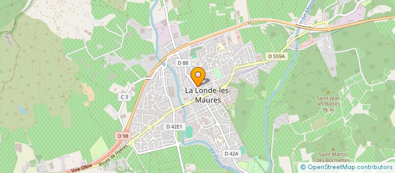 localisation de l'entreprise UNION CYCLISTE ET PEDESTRE LONDAISE à LA LONDE-LES-MAURES