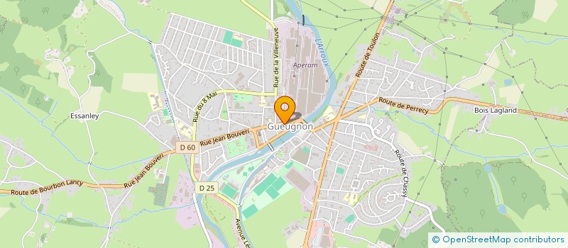 localisation de l'entreprise UNION CYCLISTE GUEUGNONNNAISE  GUEUGNON