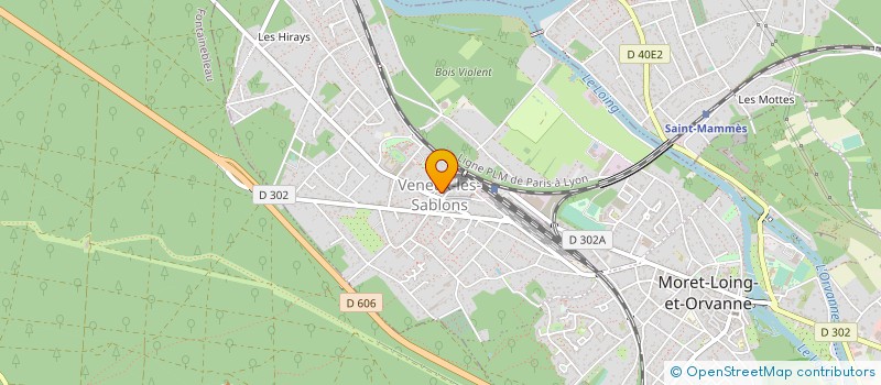 localisation de l'entreprise UNION CYCLISTE MUNICIPALE VENEUX LES S. à MORET-LOING-ET-ORVANNE