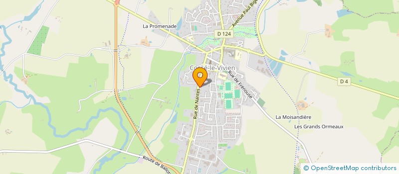 localisation de l'entreprise UNION CYCLISTE SUD 53  COSSE LE VIVIEN