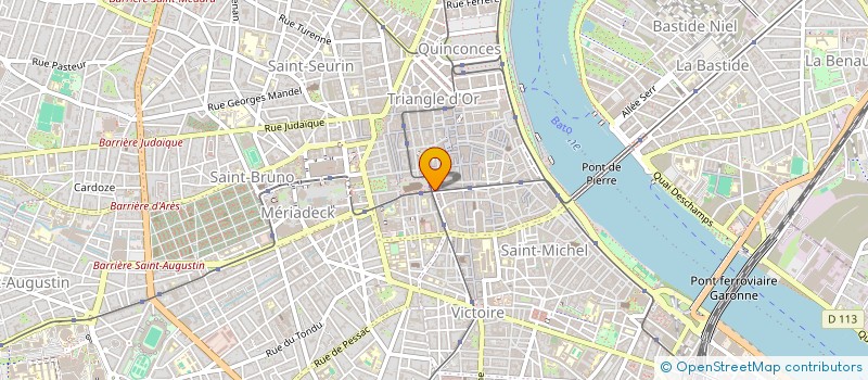 localisation de l'entreprise UNION D'ASSOCIATIONS DE LA NOUVELLE-AQUITAINE ET DU CENTRE VAL DE LOIRE  BORDEAUX