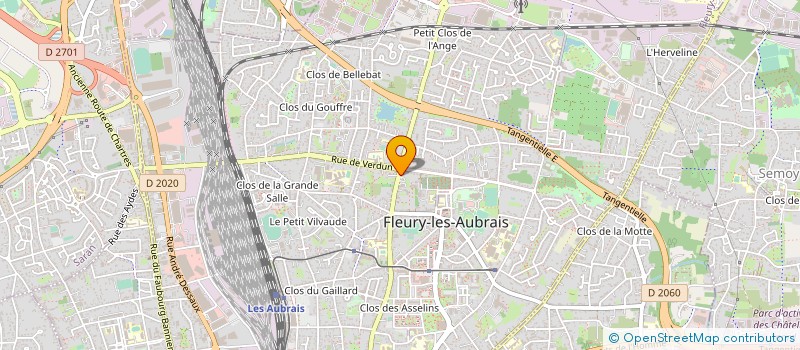 localisation de l'entreprise UNION D'ASSOCIATIONS DU CERCLE JULES FERRY  FLEURY-LES-AUBRAIS