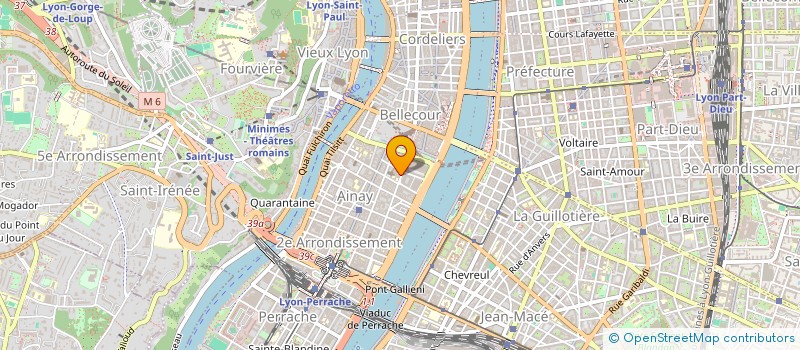 localisation de l'entreprise UNION D ETUDES COMPTABLES - U E C  LYON