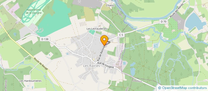 localisation de l'entreprise UNION DE CHASSE  LES RAIRIES