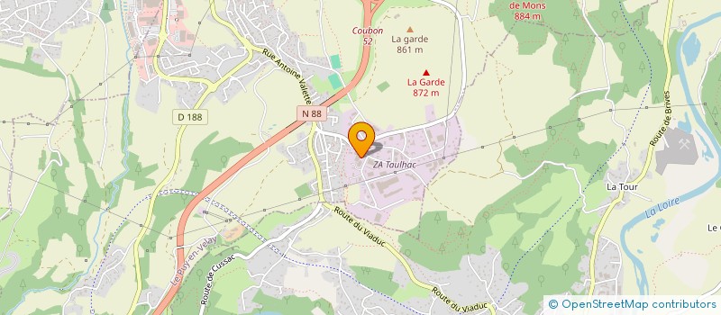 localisation de l'entreprise UNION DE DISTRIBUTION DU VELAY  SOLIGNAC-SUR-LOIRE